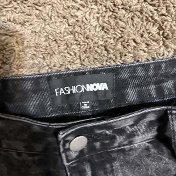 Vintage Fashion Nova “triple black” baggy jeans 00s size 12 - Picture 3 of 10